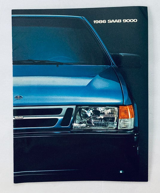 1986 Saab 9000 Car Dealer Showroom Sales Brochure Guide Catalog