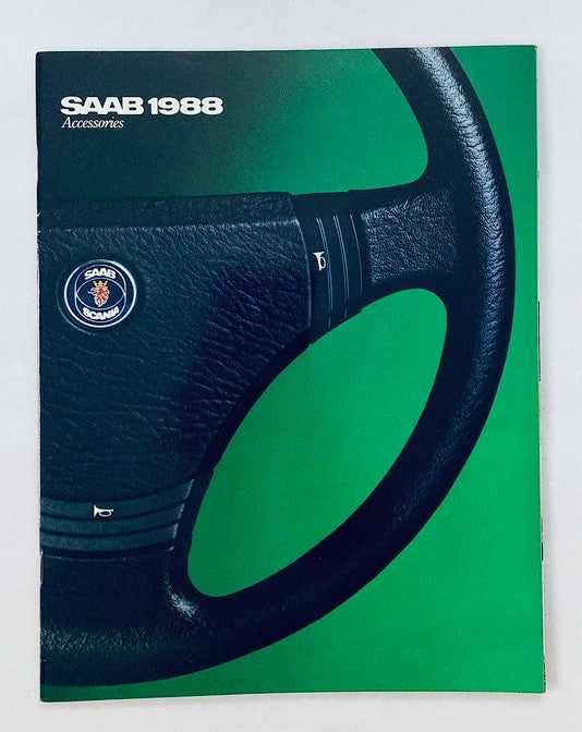 1988 Saab Accessories Car Dealer Showroom Sales Brochure Guide Catalog