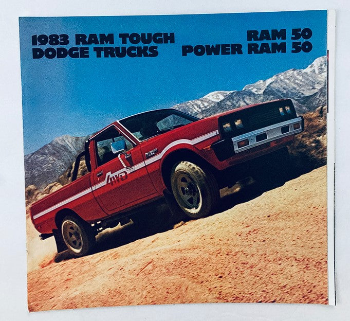 1983 Dodge Ram 50 Trucks Dealer Showroom Sales Brochure Guide Catalog