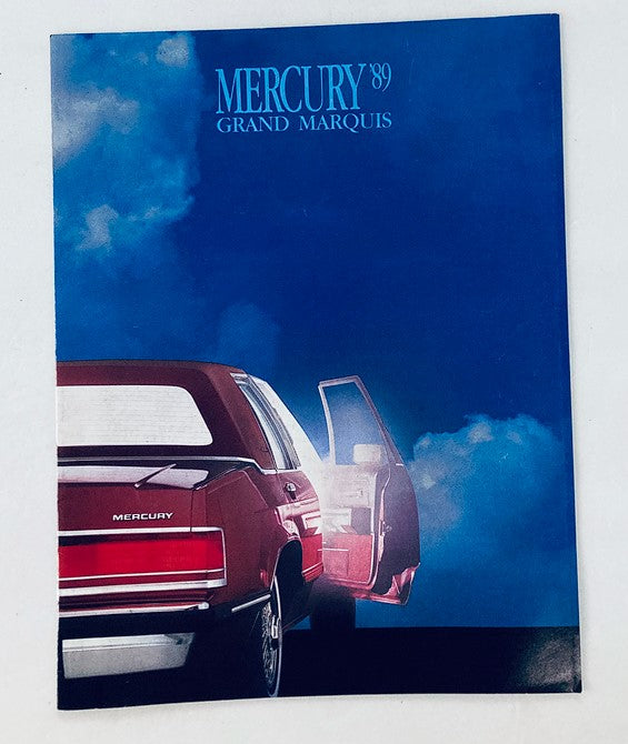 1989 Mercury Grand Marquis Dealer Showroom Sales Brochure Guide Catalog