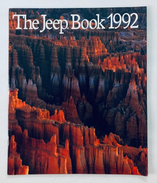 1992 The Jeep Book Dealer Showroom Sales Brochure Guide Catalog