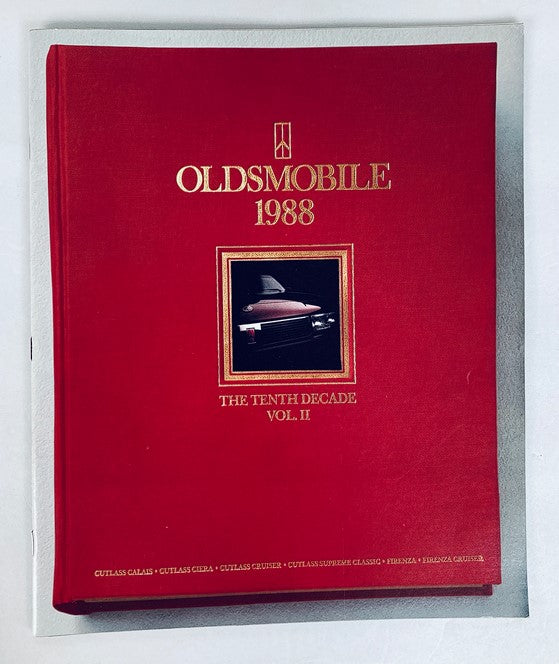 1988 Oldsmobile Tenth Decade Vol II Dealer Showroom Sales Brochure Guide Catalog