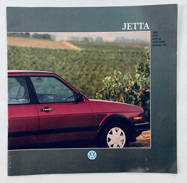 1988 Volkswagen Jetta Dealer Showroom Sales Brochure Guide Catalog