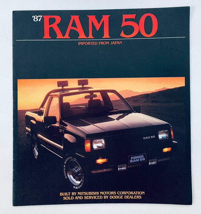 1987 Dodge Ram 50 Pickup Dealer Showroom Sales Brochure Guide Catalog