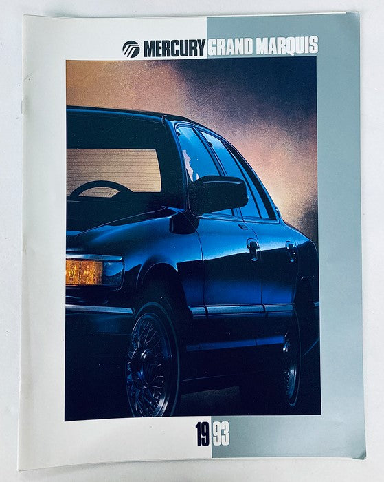 1993 Mercury Grand Marquis Car Dealer Showroom Sales Brochure Guide Catalog