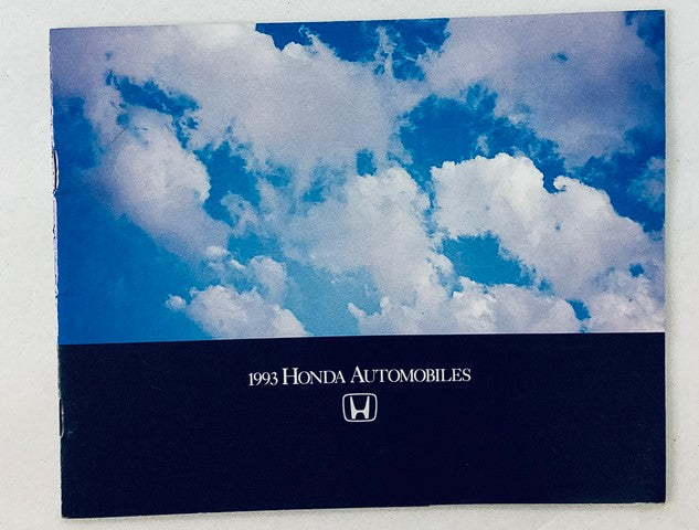 1993 Honda Automobiles Dealer Showroom Sales Brochure Guide Catalog