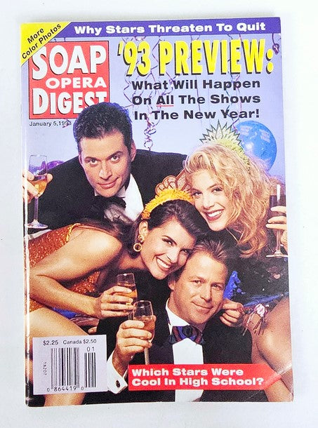 Soap Opera Digest Magazine January 5 1993 Michael Sabatino & Tori No Label