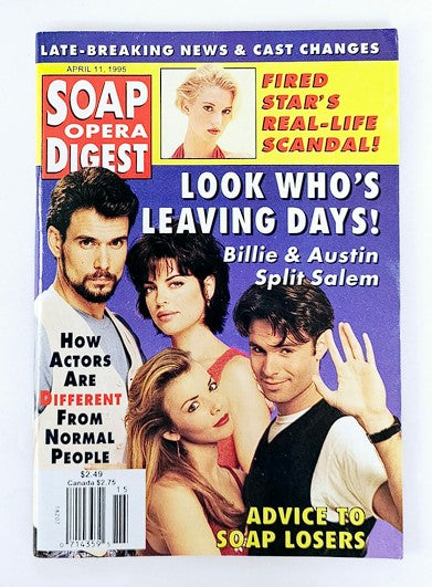 Soap Opera Digest Magazine April 11 1995 Robert Kelker-Kelly, Lisa Rinn No Label