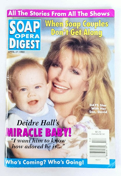 Soap Opera Digest Magazine April 27 1993 Deidre Hall's Miracle Baby No Label