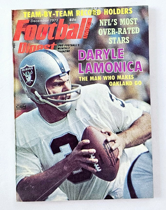 VTG Football Digest Magazine December 1973 Daryle Lamonica No Label