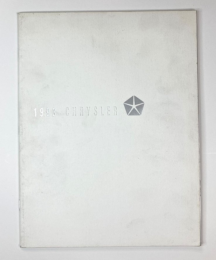 1993 Chrysler Dealer Showroom Sales Brochure Guide Catalog