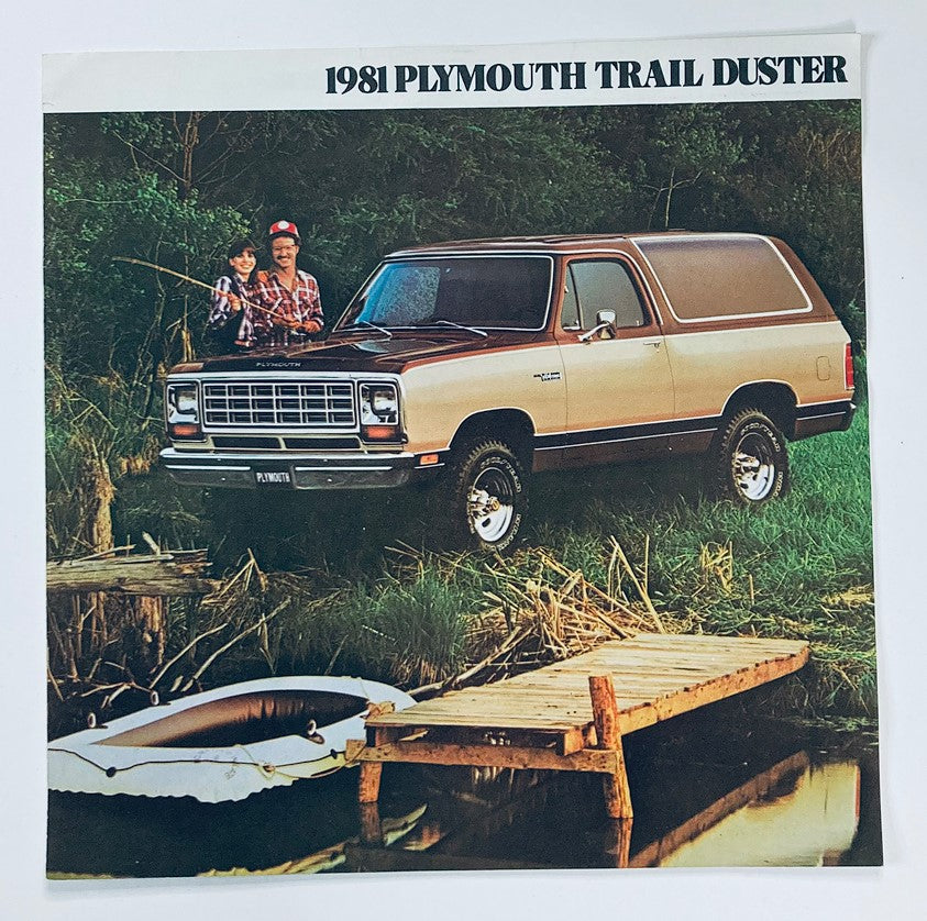 1981 Plymouth Trail Duster Dealer Showroom Sales Brochure Guide Catalog