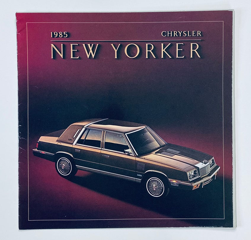 1985 Chrysler New Yorker Dealer Showroom Sales Brochure Guide Catalog