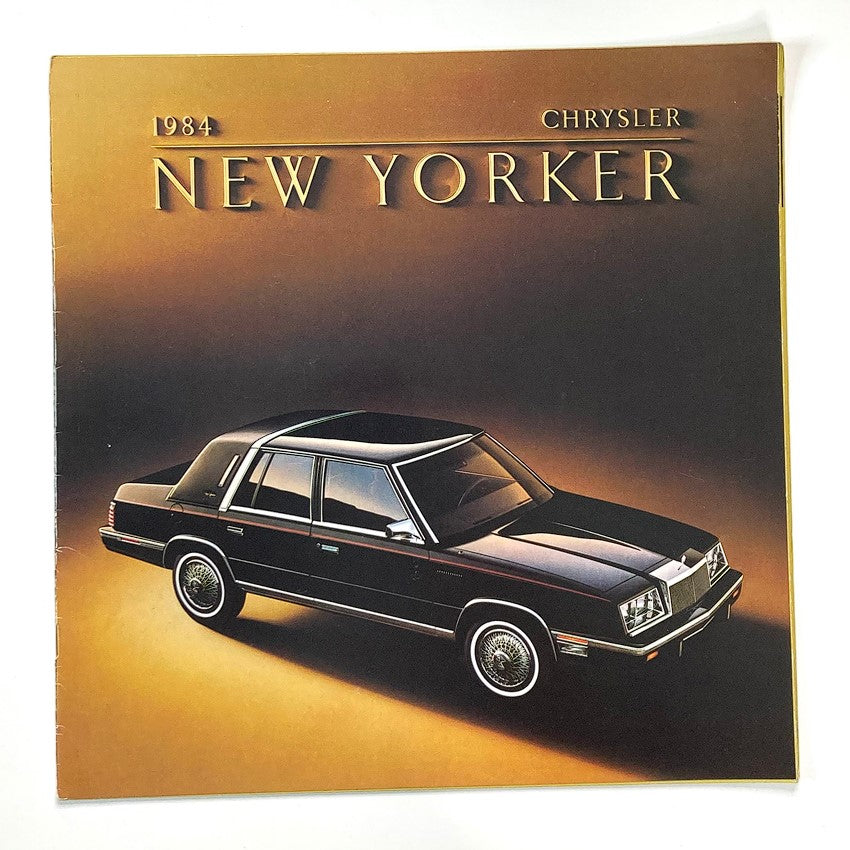 1984 Chrysler New Yorker Dealer Showroom Sales Brochure Guide Catalog