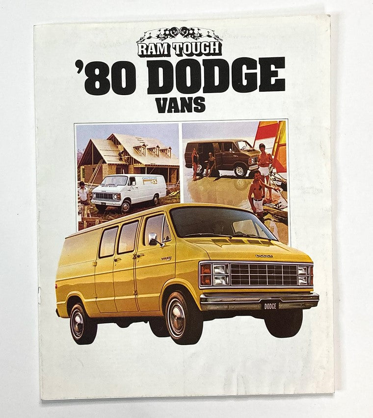 1980 Dodge Vans Ram Tough Dealer Showroom Sales Brochure Guide Catalog