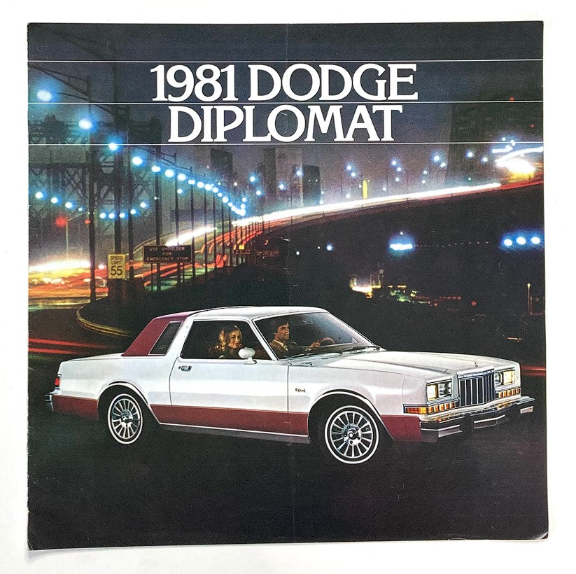 1981 Dodge Diplomat Dealer Showroom Sales Brochure Guide Catalog