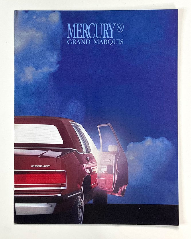 1989 Mercury Grand Marquis Dealer Showroom Sales Brochure Guide Catalog