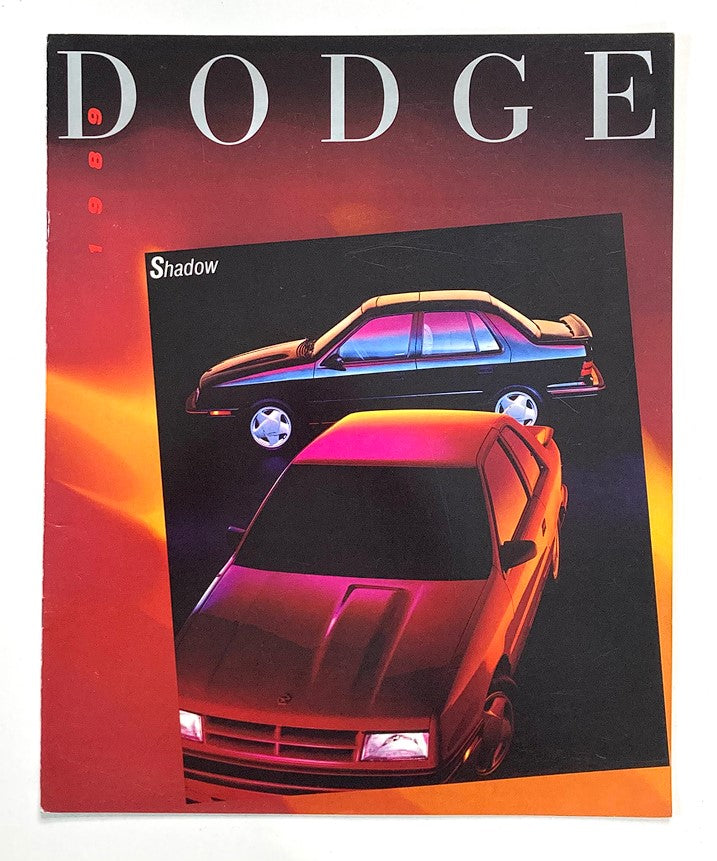 1989 Dodge Shadow Dealer Showroom Sales Brochure Guide Catalog