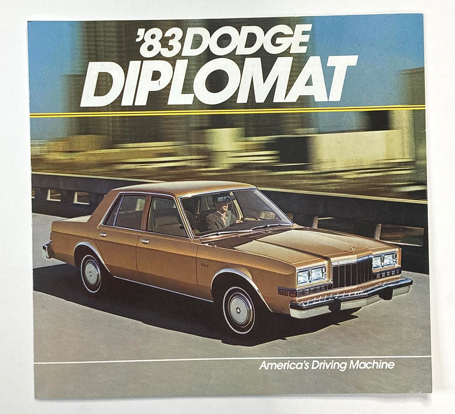 1983 Dodge Diplomat Dealer Showroom Sales Brochure Guide Catalog