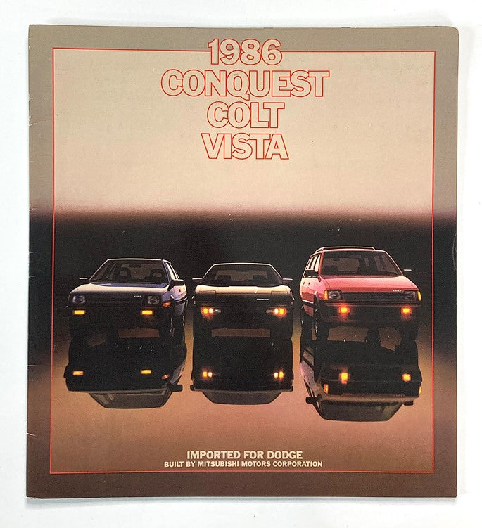 1986 Dodge Conquest Dealer Showroom Sales Brochure Guide Catalog