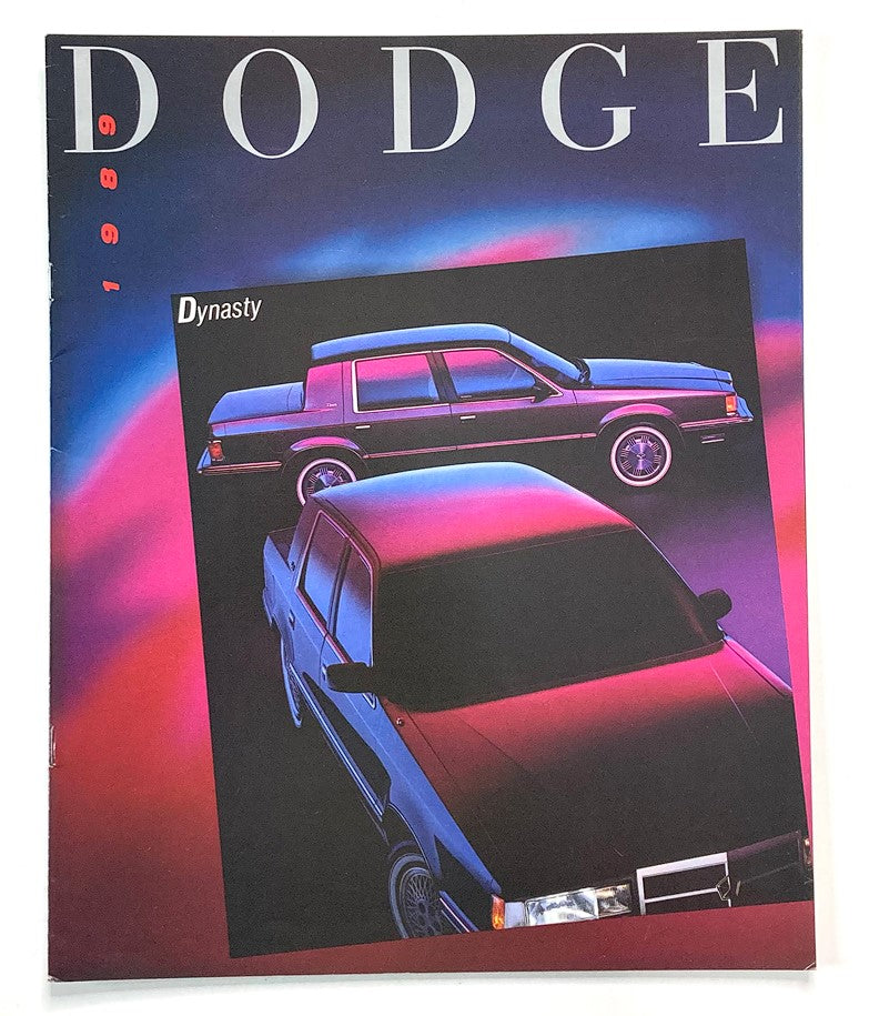 1989 Dodge Dynasty Dealer Showroom Sales Brochure Guide Catalog