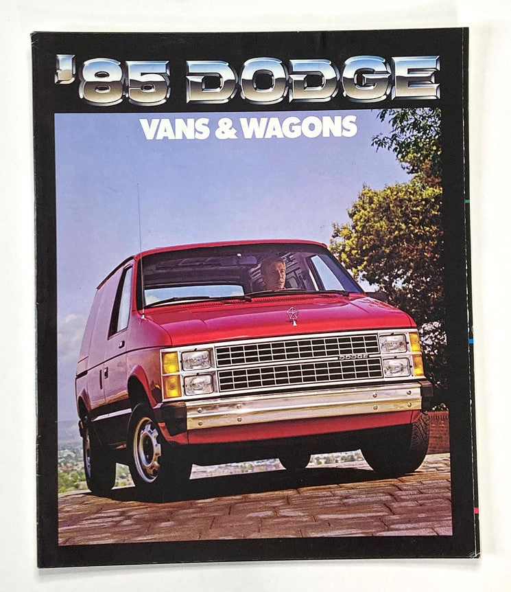 1985 Dodge Vans & Wagons Dealer Showroom Sales Brochure Guide Catalog