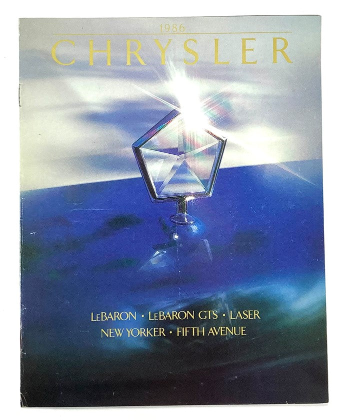 1986 Chrysler LeBaron GTS Dealer Showroom Sales Brochure Guide Catalog