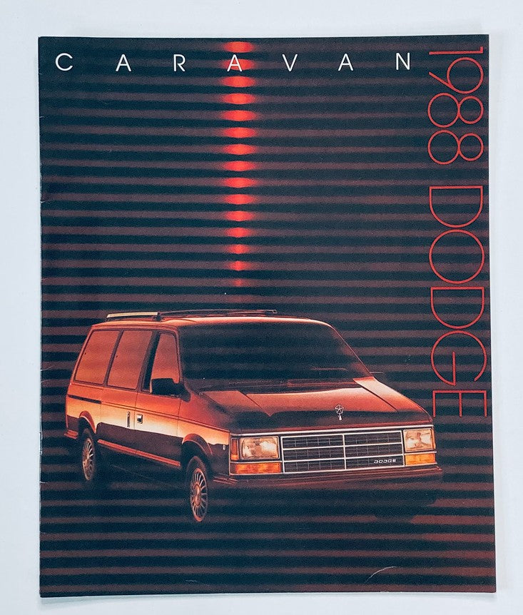 1988 Dodge Caravan Dealer Showroom Sales Brochure Guide Catalog