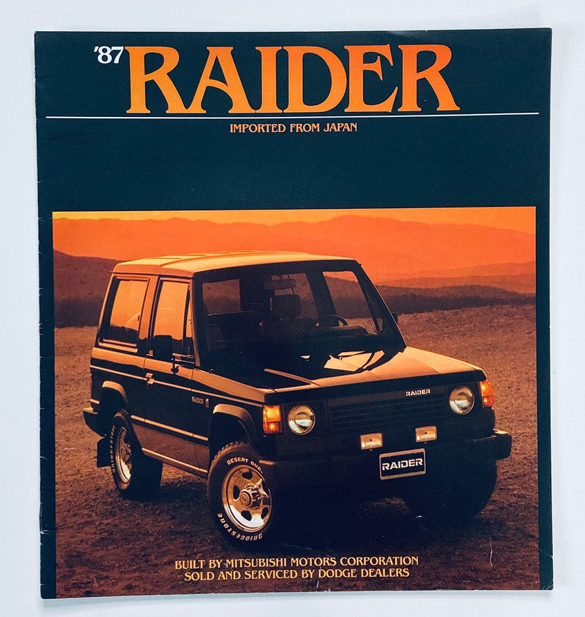 1987 Dodge Raider Dealer Showroom Sales Brochure Guide Catalog