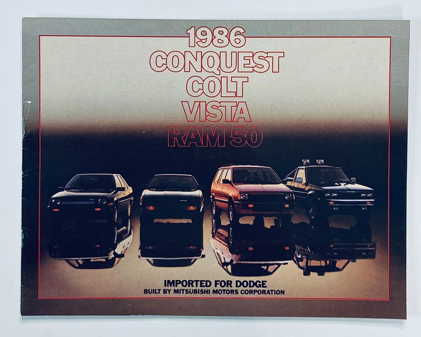 1986 Dodge Conquest, Colt Dealer Showroom Sales Brochure Guide Catalog