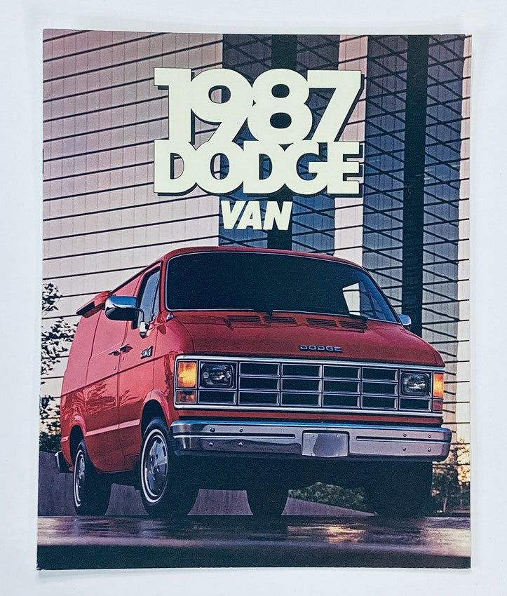 1987 Dodge Van Dealer Showroom Sales Brochure Guide Catalog