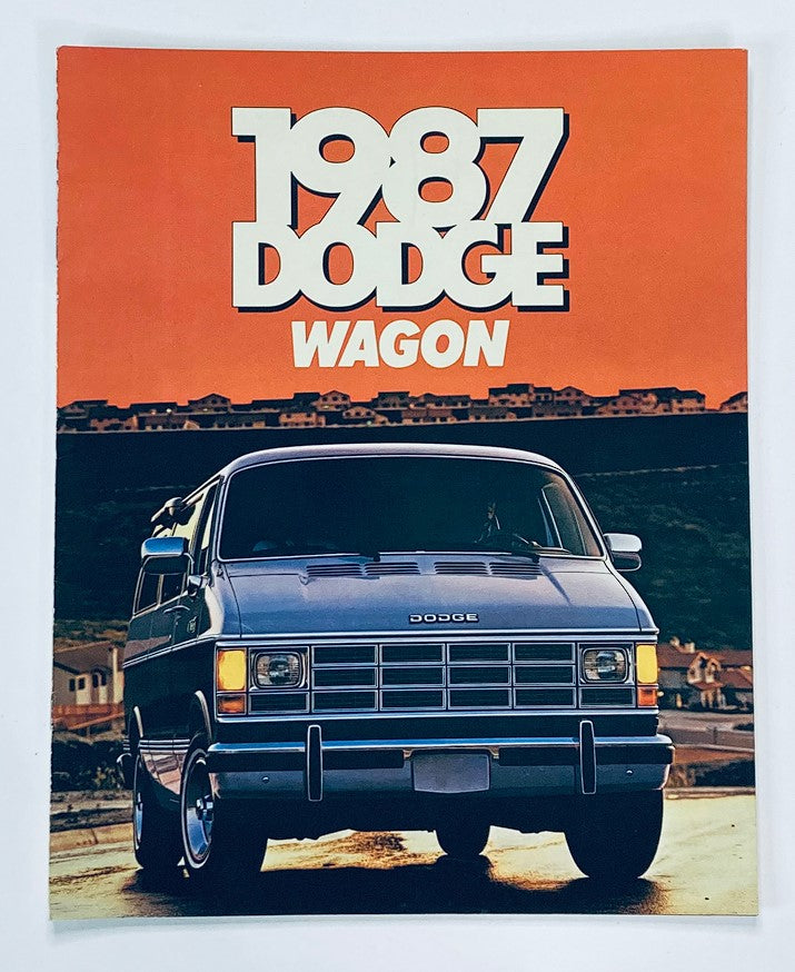 1987 Dodge Wagon Dealer Showroom Sales Brochure Guide Catalog