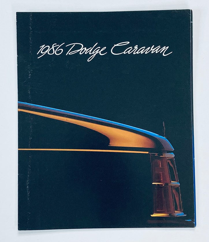 1986 Dodge Caravan Dealer Showroom Sales Brochure Guide Catalog