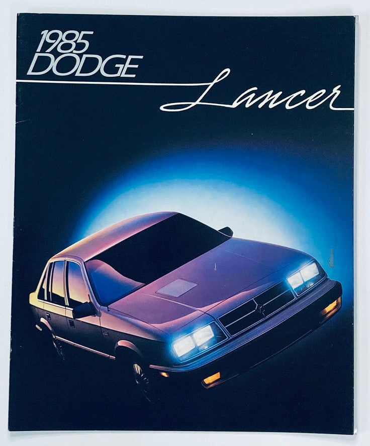 1985 Dodge Lancer Dealer Showroom Sales Brochure Guide Catalog