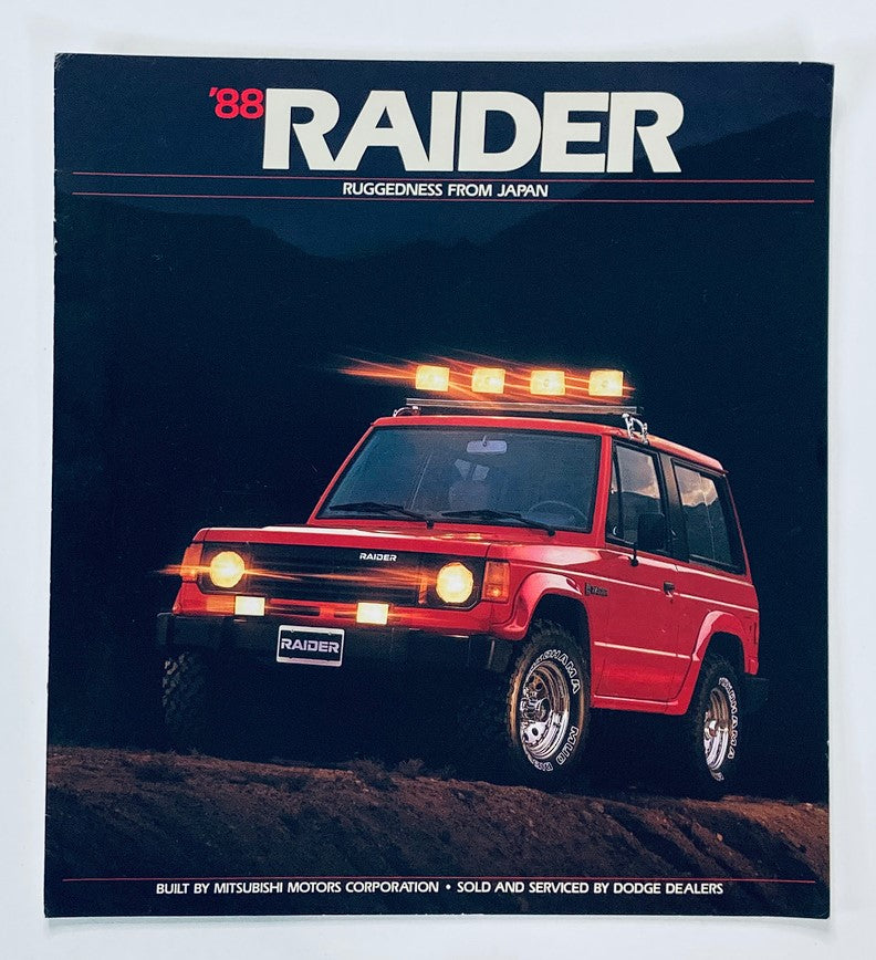 1988 Dodge Raider Dealer Showroom Sales Brochure Guide Catalog