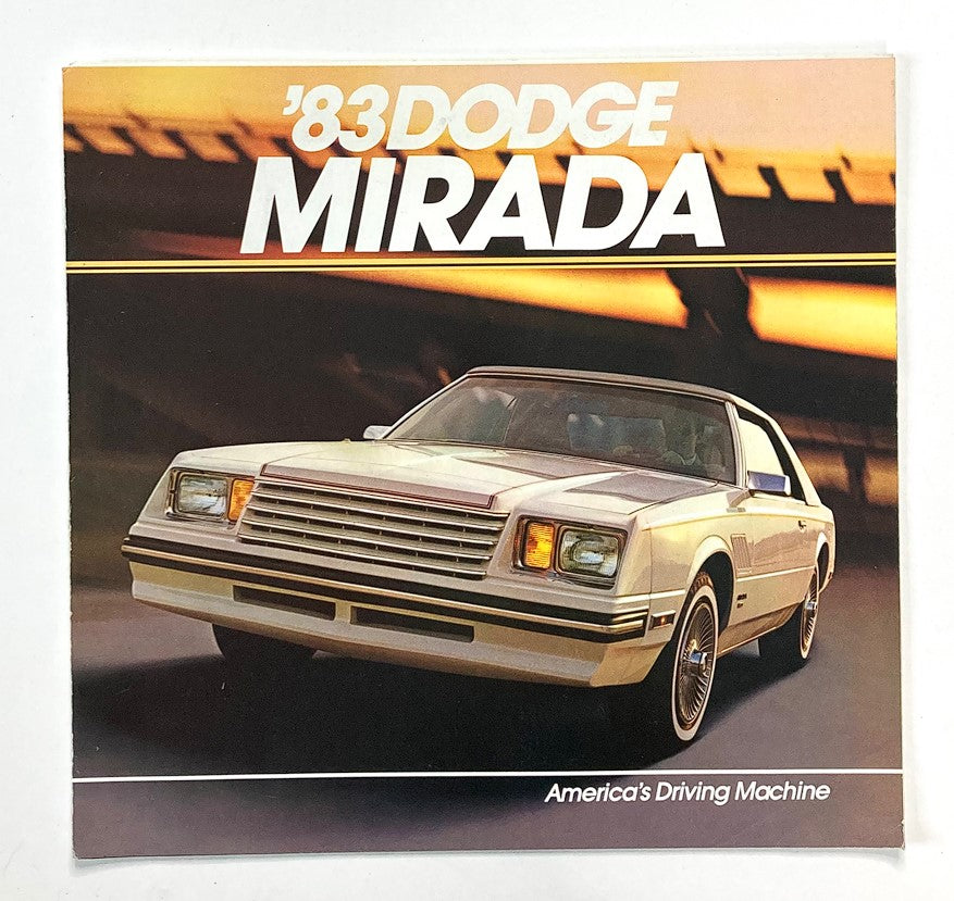 1983 Dodge Mirada Dealer Showroom Sales Brochure Guide Catalog