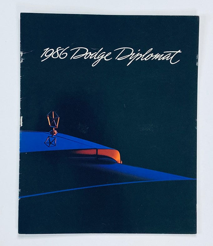 1986 Dodge Diplomat Dealer Showroom Sales Brochure Guide Catalog