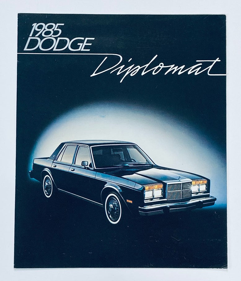 1985 Dodge Diplomat Dealer Showroom Sales Brochure Guide Catalog