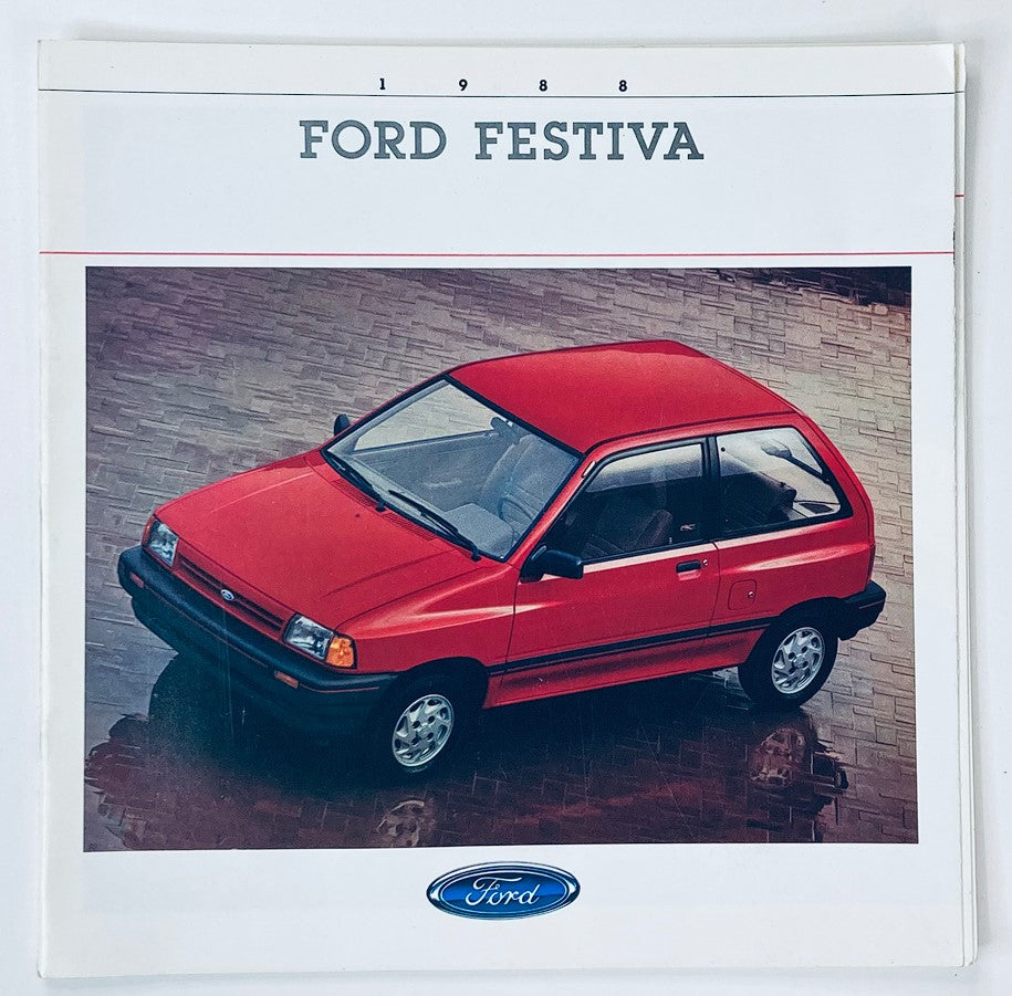 1988 Ford Festiva Dealer Showroom Sales Brochure Guide Catalog