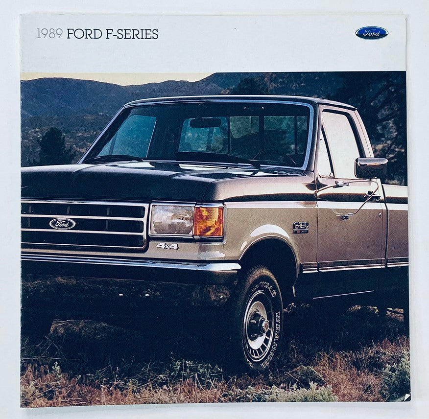 1989 Ford F-Series Dealer Showroom Sales Brochure Guide Catalog