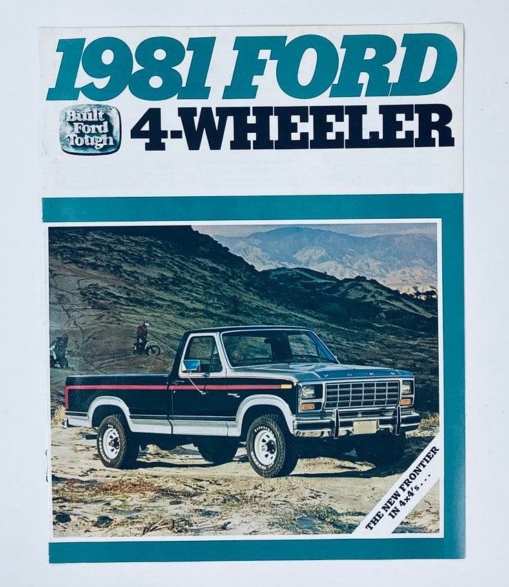 1981 Ford 4-Wheeler Dealer Showroom Sales Brochure Guide Catalog