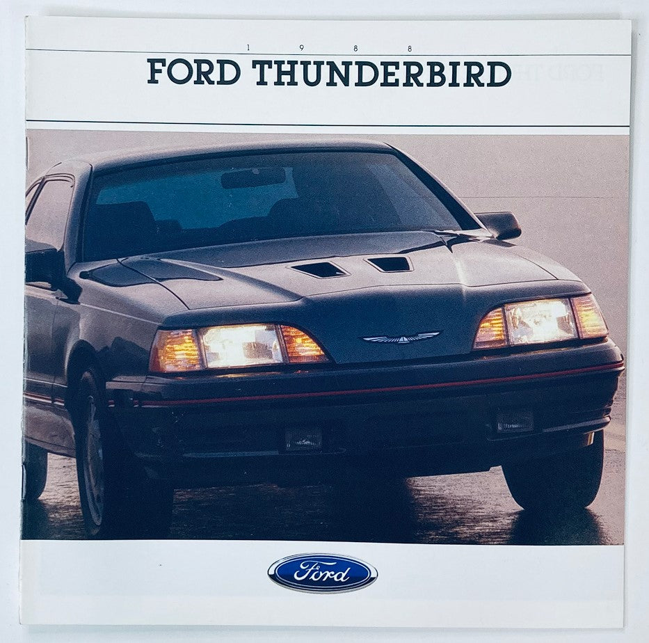 1988 Ford Thunderbird Dealer Showroom Sales Brochure Guide Catalog