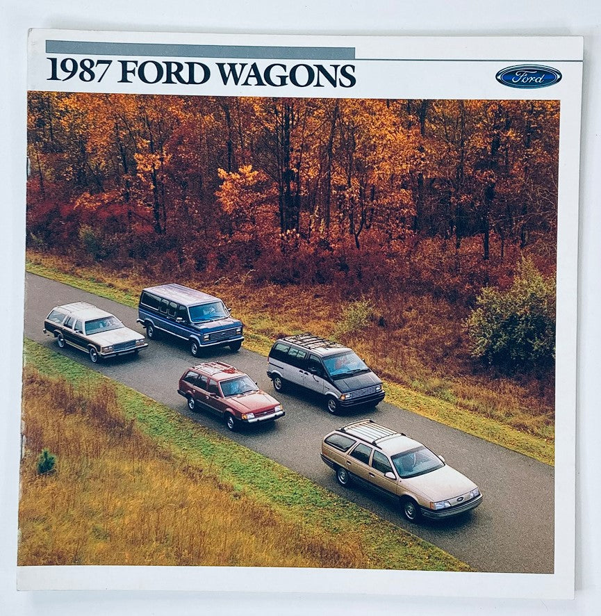 1987 Ford Wagons Dealer Showroom Sales Brochure Guide Catalog