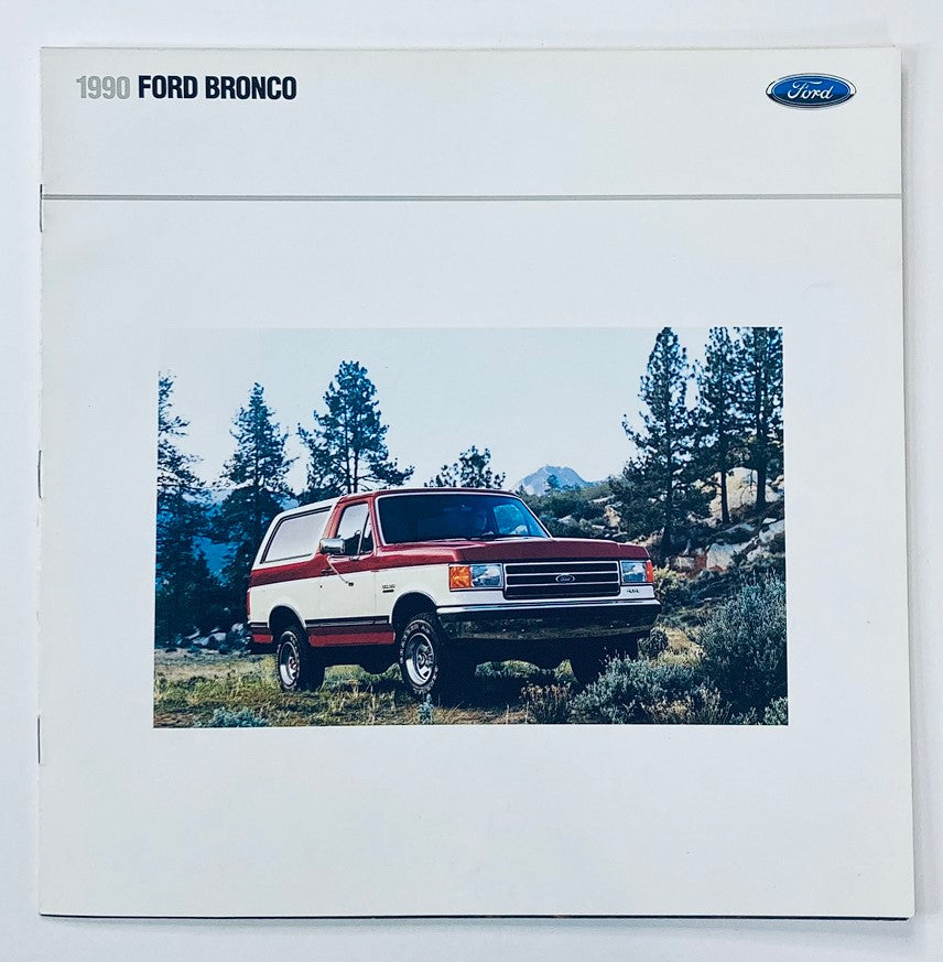 1990 Ford Bronco Dealer Showroom Sales Brochure Guide Catalog