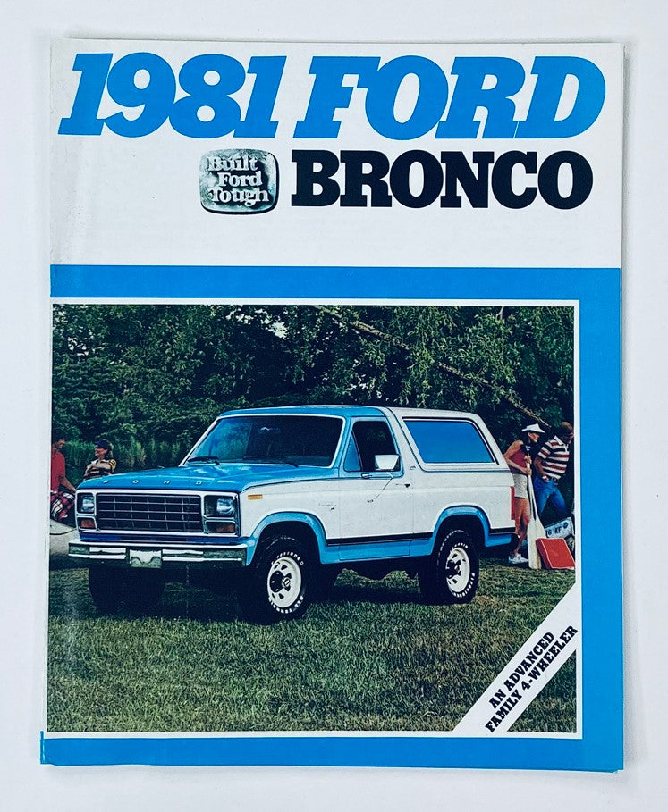 1981 Ford Bronco Dealer Showroom Sales Brochure Guide Catalog