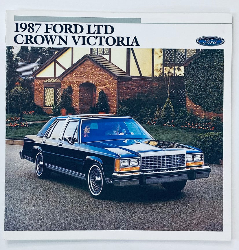 1987 Ford LTD Crown Victoria Dealer Showroom Sales Brochure Guide Catalog