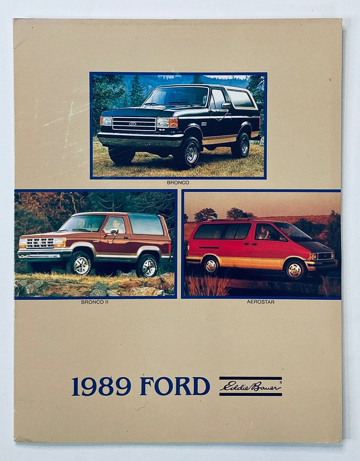 1989 Ford Eddie Bower Bronco Dealer Showroom Sales Brochure Guide Catalog