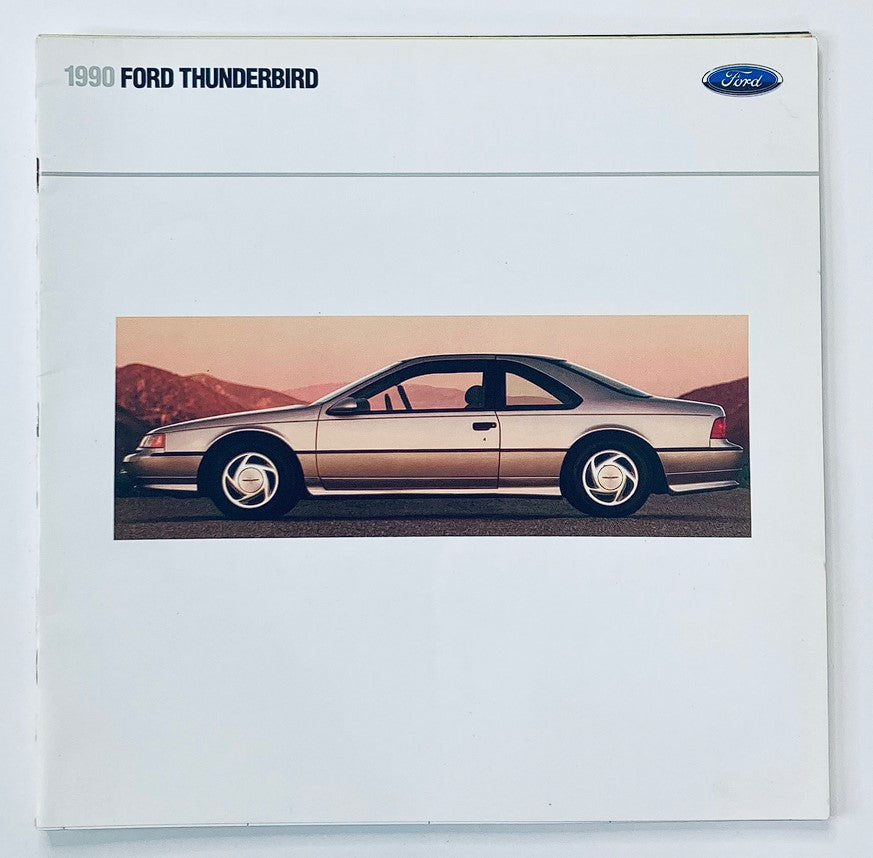 1990 Ford Thunderbird Dealer Showroom Sales Brochure Guide Catalog