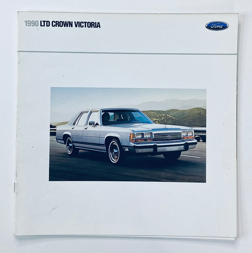 1990 Ford LTD Crown Victoria Dealer Showroom Sales Brochure Guide Catalog