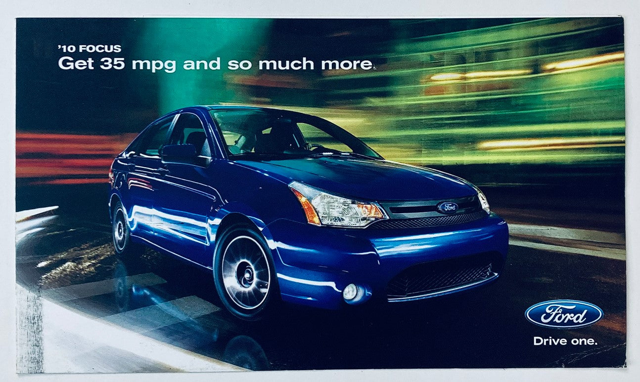 2010 Ford Focus Dealer Showroom Sales Brochure Guide Catalog